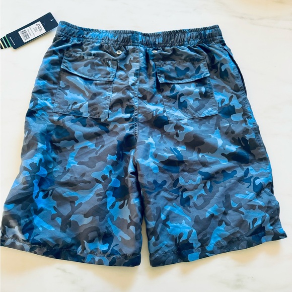 Toobydoo boys size 13/14 classic swim shorts - blue camo NWT - Picture 2 of 4